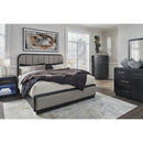  Signature Design by Ashley Rowanbeck B821B5 California King Upholstered Panel Bed IMAGE 7
