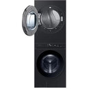  Samsung Bespoke 5.3 cu. ft. Stacked Washer/Dryer Electric Laundry Center Hub with Auto Dispenser WH46DBH550EVAC IMAGE 2