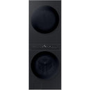  Samsung Bespoke 5.3 cu. ft. Stacked Washer/Dryer Electric Laundry Center Hub with Auto Dispenser WH46DBH550EVAC IMAGE 3