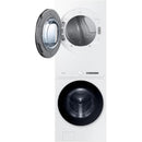  Samsung 5.3 cu. ft. Stacked Washer/Dryer Electric Laundry Center Hub with Auto Dispenser WH46DBH550EWAC IMAGE 2