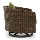  Signature Design by Ashley Horizon Hall P572-821 Swivel Lounge with Cushion IMAGE 3