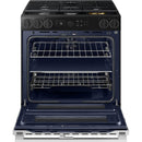 Samsung 30-inch Slide-in Dual Fuel Range with Wi-Fi NSY6DG8550SRAC IMAGE 2
