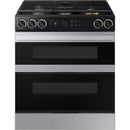  Samsung 30-inch Slide-in Dual Fuel Range with Wi-Fi NSY6DG8550SRAC IMAGE 3