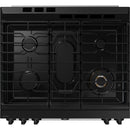  Samsung 30-inch Slide-in Dual Fuel Range with Wi-Fi NSY6DG8550SRAC IMAGE 6