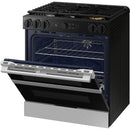  Samsung 30-inch Slide-in Dual Fuel Range with Wi-Fi NSY6DG8550SRAC IMAGE 9