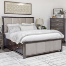  Mako Wood Furniture Scarlet King Upholstered Bed with Storage 4100-ST-UP-SQ-K IMAGE 1