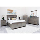  Mako Wood Furniture Acer King Bed with Storage Acer M-5800-K King Bed - Sand IMAGE 2