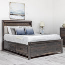  Mako Wood Furniture Stella Queen Upholstered Bed with Storage DRSG-100-ST-UP-Q IMAGE 1