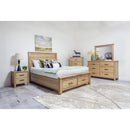  Mako Wood Furniture Harlow Queen Upholstered Bed with Storage DRSG-300-FBST-Q IMAGE 2
