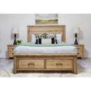  Mako Wood Furniture Harlow Queen Upholstered Bed with Storage DRSG-300-FBST-Q IMAGE 4