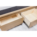  Mako Wood Furniture Wren King Upholstered Bed with Storage DRSG-400-FBST-K IMAGE 5