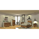  MEQ 6494 5-Drawer Chest - White and Walnut IMAGE 3