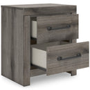  Signature Design by Ashley Graystorm PCB2405-92 Two Drawer Night Stand IMAGE 2