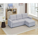  Kwality Imports Jaxon Fabric Sleeper Sectional apollo IMAGE 3