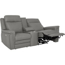  Palliser Asher 41065-68 Power Reclining Console Loveseat with Power Headrest - Bali Marble IMAGE 1