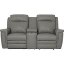  Palliser Asher 41065-68 Power Reclining Console Loveseat with Power Headrest - Bali Marble IMAGE 2
