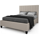  Julien Beaudoin Noah Twin Upholstered Platform Bed Noah HNO39+BKBSWT Twin Upholstered Box Spring Bed IMAGE 1