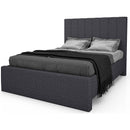  Julien Beaudoin Noah Queen Upholstered Platform Bed Noah HNO60+BKBSQ Queen Upholstered Box Spring Bed IMAGE 1