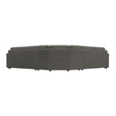  Palliser Madison 77656 3 pc Roll Arm Sectional - Catrin Peppercorn IMAGE 4