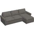  Palliser Madison Sleep 77662 Roll Arm 2pc Queen Sleeper Sectional - Catrin Peppercorn IMAGE 1