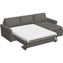  Palliser Madison Sleep 77662 Roll Arm 2pc Queen Sleeper Sectional - Catrin Peppercorn IMAGE 2