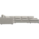  Palliser Ensemble Max Track Arm 77914 4 pc Sectional - Dreamy Granite IMAGE 2