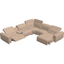  Palliser Armina Power Reclining Fabric 6 pc Sectional 44010-7P/44010-K3/44010-70/44010-9A/44010-70/44010-C3-TORREY-CASHMERE IMAGE 2