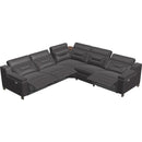  Palliser Apex Power Reclining Leather 5 pc Sectional 44008-5W/44008-1W/44008-1L/44008-S2/44008-4W-REIN-BASALT IMAGE 2