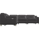  Palliser Apex Power Reclining Leather 5 pc Sectional 44008-5W/44008-1W/44008-1L/44008-S2/44008-4W-REIN-BASALT IMAGE 3