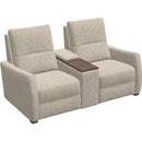  Palliser Luna Stationary Fabric Loveseat with Console 40110-SA-DREAMY-COCOA IMAGE 1