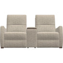  Palliser Luna Stationary Fabric Loveseat with Console 40110-SA-DREAMY-COCOA IMAGE 2