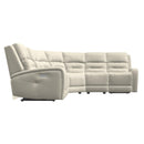  Palliser Washington Power Reclining Leather 6 pc Sectional 41067-L2/41067-K2/41067-10/41067-9X/41067-10/41067-L1-SOLANA-TUSK IMAGE 4