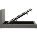  Palliser Auremo King Upholstered Platform Bed with Storage 77130-K1/79006-KL/79005-KG-TORREY-CASHMERE IMAGE 12