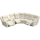  Palliser Washington Power Reclining Leather 6 pc Sectional 41067-L2/41067-K2/41067-L3/41067-9X/41067-10/41067-L1-SOLANA-TUSK IMAGE 2