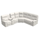  Palliser Leo Power Reclining Leather 6 pc Sectional 41185-L2/41185-K2/41185-L3/41185-9X/41185-10/41185-L1-EVOQUE-MIST IMAGE 1