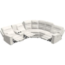  Palliser Leo Power Reclining Leather 6 pc Sectional 41185-L2/41185-K2/41185-L3/41185-9X/41185-10/41185-L1-EVOQUE-MIST IMAGE 2