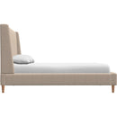  Palliser Skye Queen Upholstered Platform Bed 77132-Q2/79006-QR/79005-QW-ROWEN-FARRO IMAGE 4