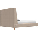  Palliser Skye Queen Upholstered Platform Bed 77132-Q2/79006-QR/79005-QW-ROWEN-FARRO IMAGE 5