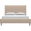  Palliser Skye Full Upholstered Platform Bed 77132-F2/79006-FR/79005-FW-ROWEN-FARRO IMAGE 3