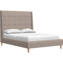  Palliser Skye California King Upholstered Platform Bed 77132-C3/79006-CR/79005-CW-COBBLESTONE-MARBLE IMAGE 1
