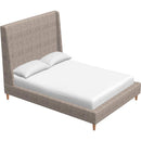  Palliser Skye California King Upholstered Platform Bed 77132-C3/79006-CR/79005-CW-COBBLESTONE-MARBLE IMAGE 2