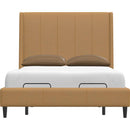  Palliser Skye California King Upholstered Platform Bed 77132-C2/79006-CM/79005-CA-REIN-CARAMEL IMAGE 3