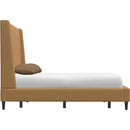  Palliser Skye King Upholstered Platform Bed 77132-K2/79006-KM/79005-KA-REIN-CARAMEL IMAGE 4