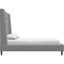  Palliser Palermo California King Upholstered Platform Bed 77133-C3/79006-CR/79005-CW-ROWEN-STONEWASH IMAGE 4