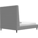  Palliser Palermo King Upholstered Platform Bed 77133-K3/79006-KR/79005-KW-ROWEN-STONEWASH IMAGE 5