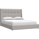  Palliser Palermo Queen Upholstered Platform Bed with Storage 77133-Q2/79006-QL/79005-QG-ROWEN-SILVER IMAGE 1