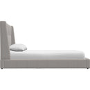  Palliser Palermo Queen Upholstered Platform Bed with Storage 77133-Q2/79006-QL/79005-QG-ROWEN-SILVER IMAGE 4