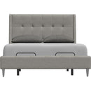  Palliser Palermo California King Upholstered Platform Bed 77133-C2/79006-CM/79005-CA-DREAMY-GRANITE IMAGE 3