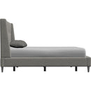  Palliser Palermo California King Upholstered Platform Bed 77133-C2/79006-CM/79005-CA-DREAMY-GRANITE IMAGE 4