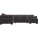  Palliser Barrett Leather 3 pc Sectional 77558-39/77558-14/77558-15-SARATOGA-BRUNETTE IMAGE 2